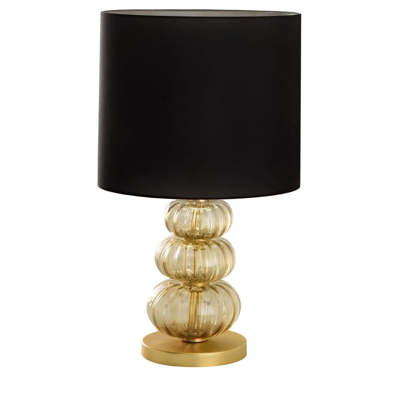 Lampada da Tavolo Angela in Vetro Soffiato Ambra