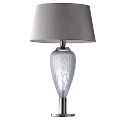 Lampada da tavolo a nido d'api grigia
