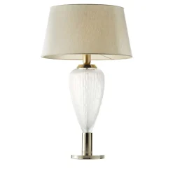 Lampada da tavolo a nido d'api trasparente