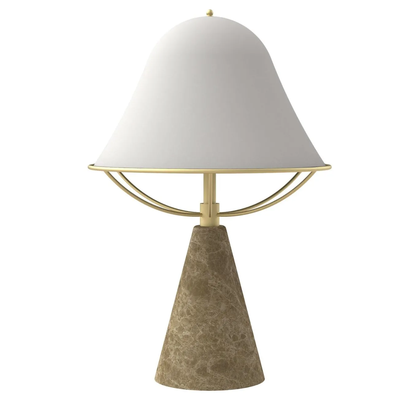 Lampada da tavolo Anita in marmo Emperador di Lorenza Bozzoli