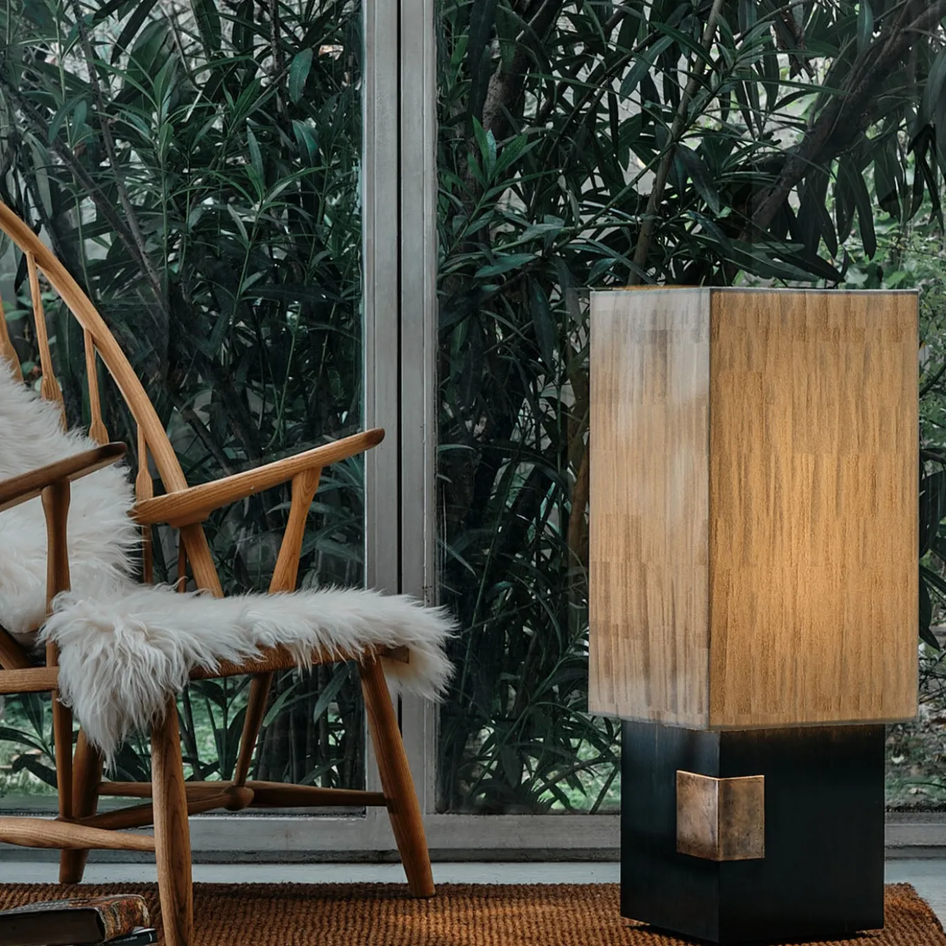 Lampada da tavolo a sensore destro Orphée Noir