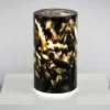 Lampada da tavolo Aureo in pietra di cristallo nera
