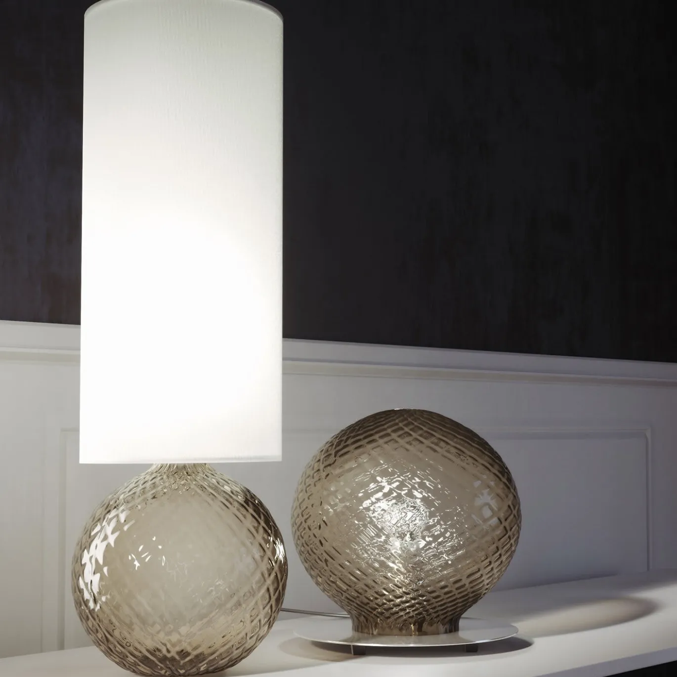 Lampada da tavolo Balloton Smoky
