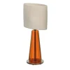 Lampada da Tavolo Bellini in Vetro di Murano Arancione