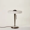 Lampada da tavolo Benny in bronzo e alabastro
