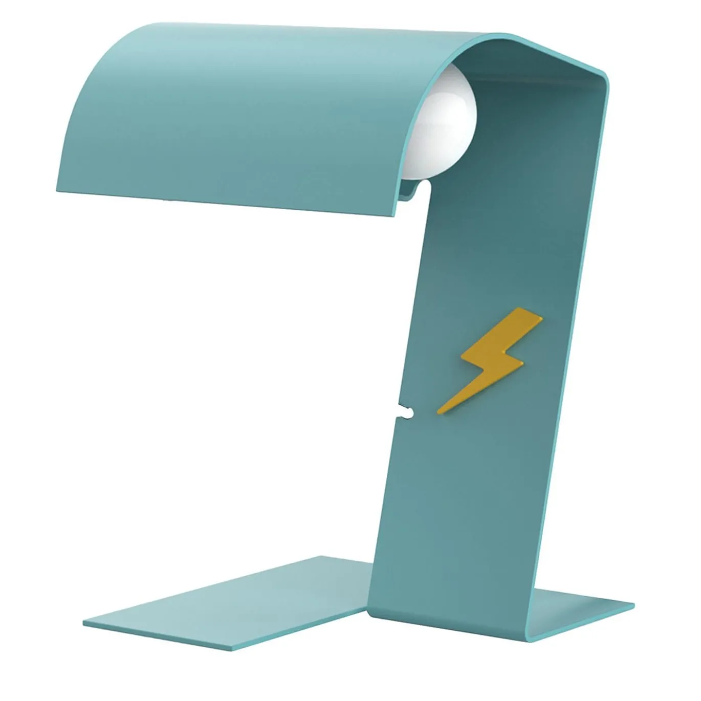 Lampada da Tavolo Blitz 1969 in Acciaio Blu