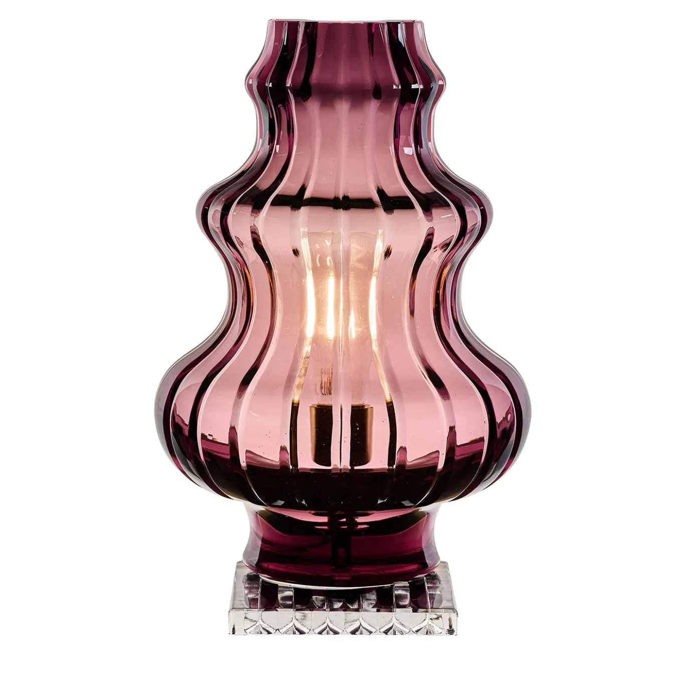 Lampada da tavolo Bobolamp in cristallo ametista
