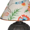 Lampada da tavolo Bomb con base bronzata rotonda