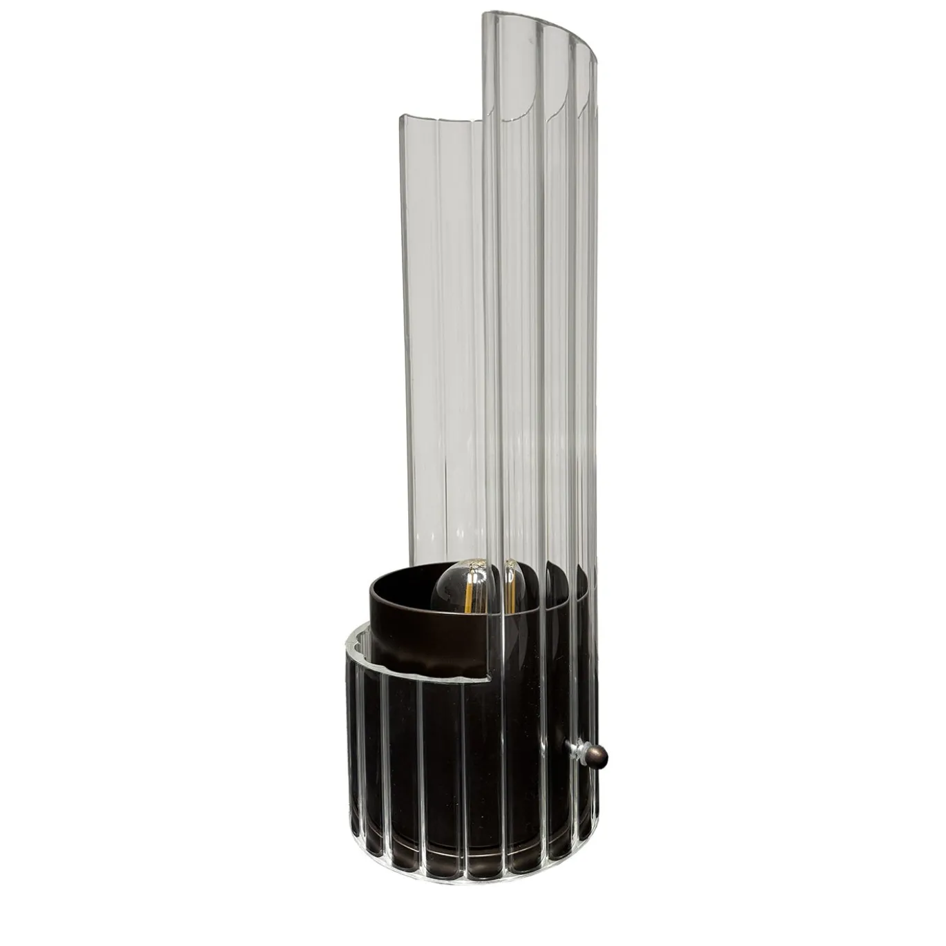 Lampada da tavolo Bon Ton in vetro Pirex trasparente