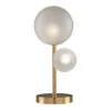 Lampada da tavolo Bubbles LG2 in vetro borosilicato satinato