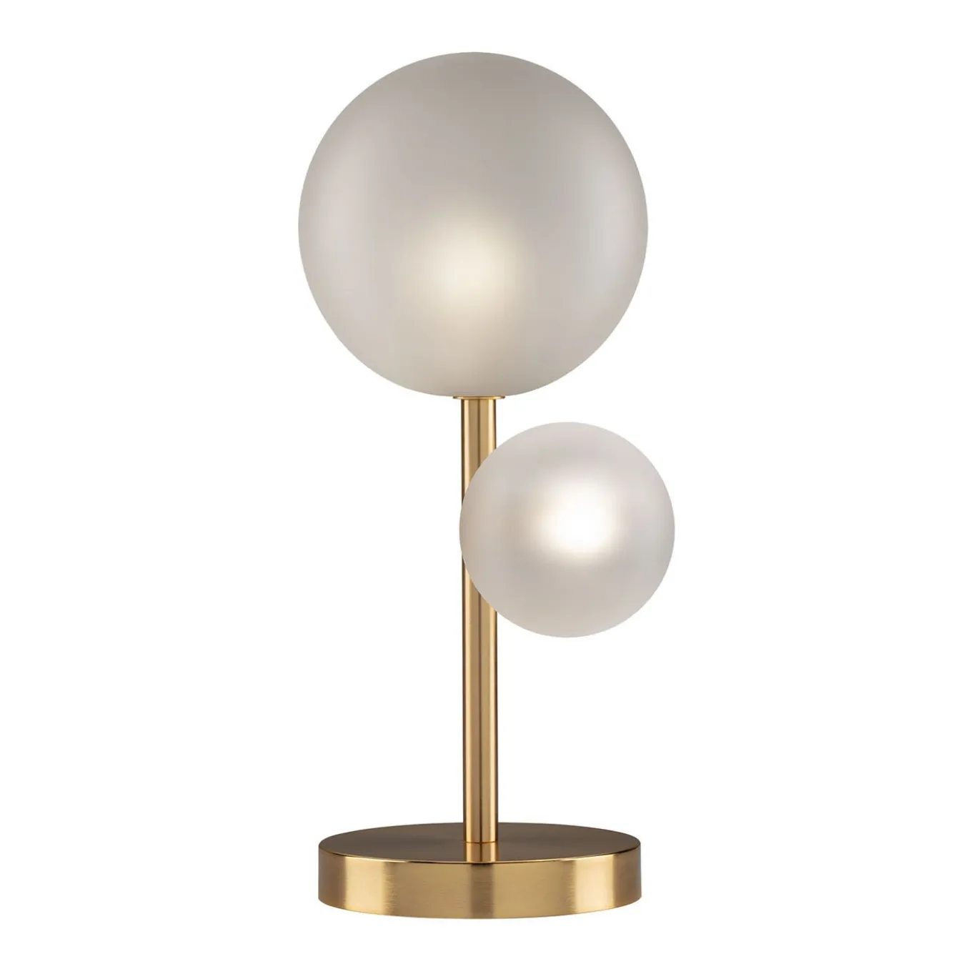Lampada da tavolo Bubbles LG2 in vetro borosilicato satinato