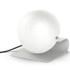 Lampada da Tavolo Bugia 1975 in Acciaio Bianco