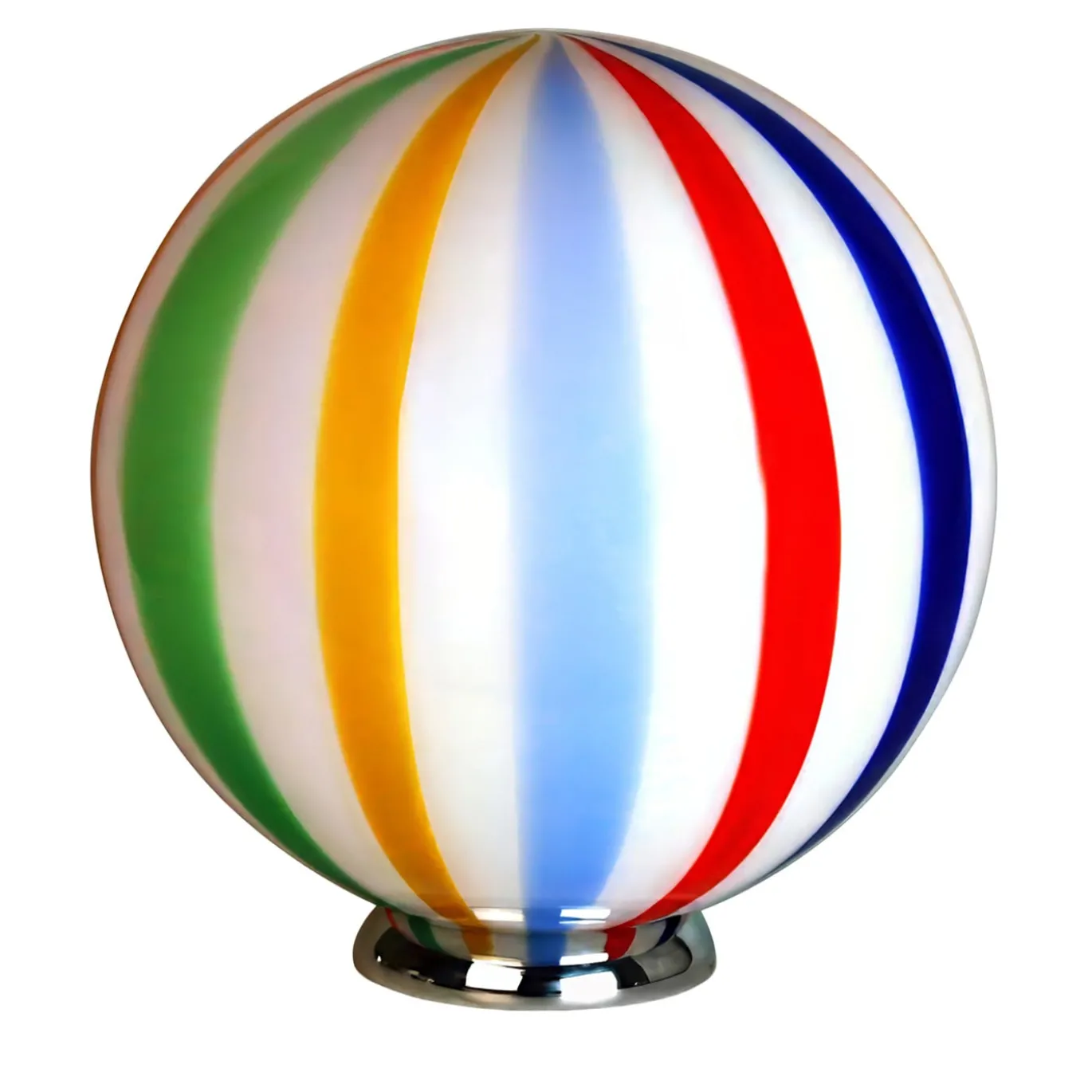 Lampada da tavolo Candy Arlecchino in vetro di Murano Canne multicolore