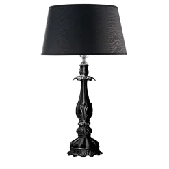 Lampada da tavolo Capodimonte nero