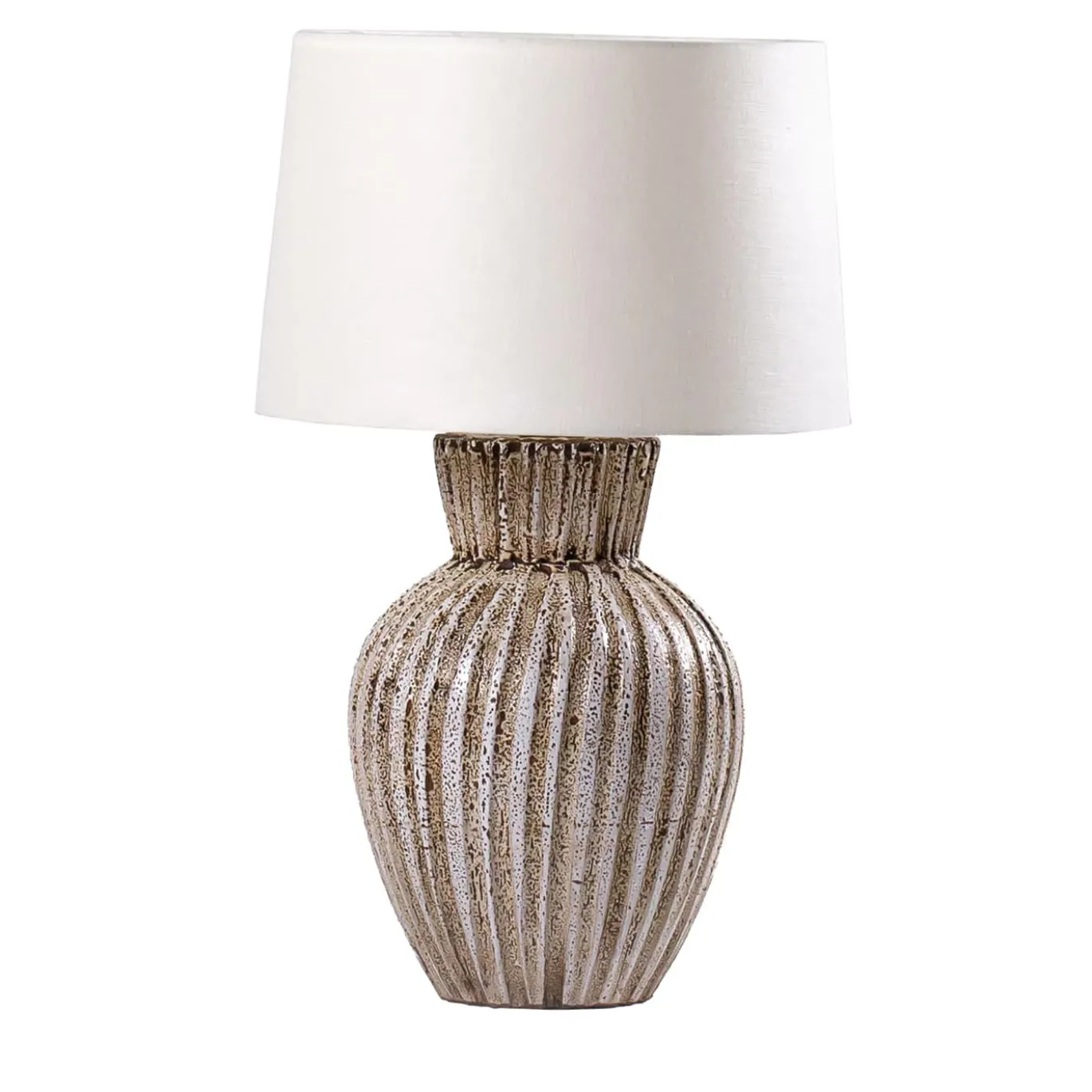Lampada da Tavolo Capri in Ceramica Marrone