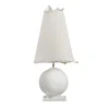 Lampada da tavolo Cassola in ceramica sabbia bianca