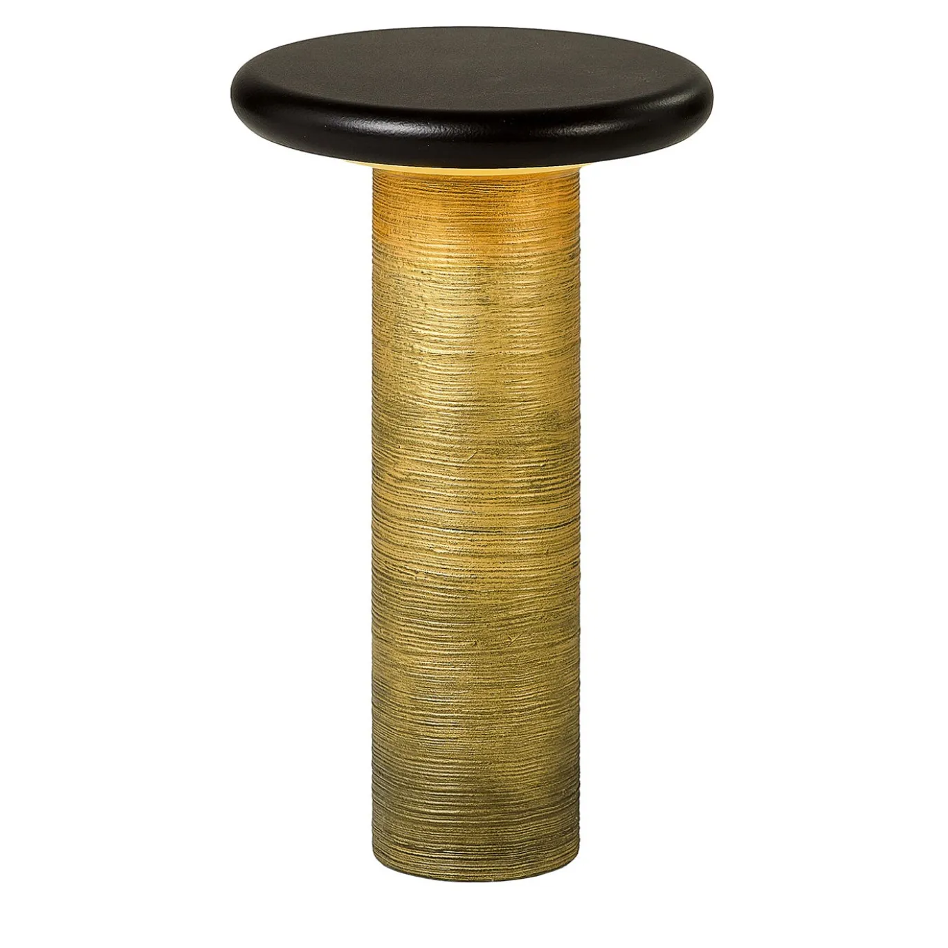 Lampada da tavolo Chiodo in resina spazzolata oro