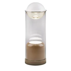 Lampada da tavolo cilindrica Theorem in vetro