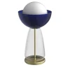 Lampada da tavolo Cioppo blu e ottone