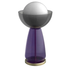 Lampada da tavolo Cioppo viola e grigio
