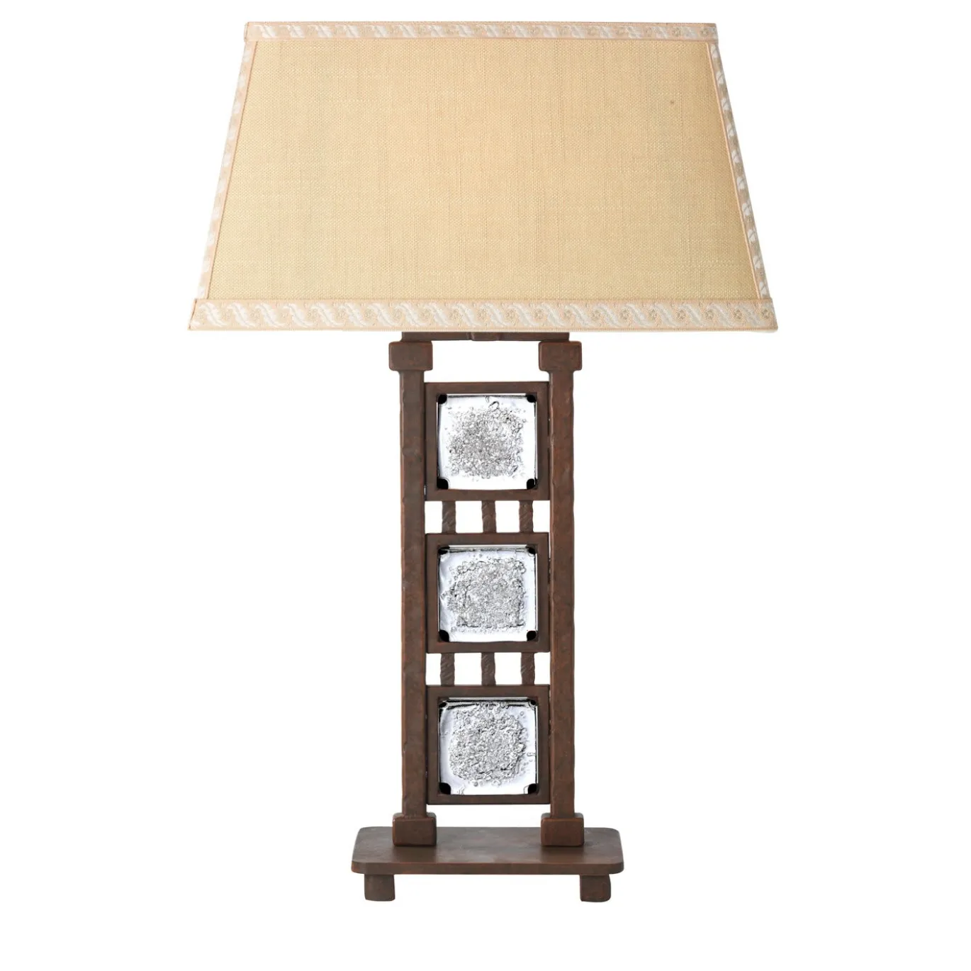 Lampada da tavolo classica in ruggine