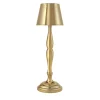 Lampada da tavolo Classic a LED ricaricabile in oro lucido