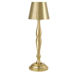 Lampada da tavolo Classic a LED ricaricabile in oro satinato