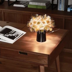 Lampada da tavolo Clizia Mama Non Mama oro e nero