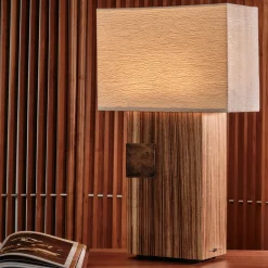 Lampada da tavolo con sensore a sinistra Pollux