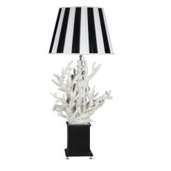 Lampada da tavolo Corallo in bianco e nero di Antonio Fullin