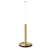 Lampada da tavolo Cosima in ottone dorato
