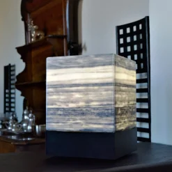 Lampada da tavolo Duet Grigio Prali di Marco Fontana