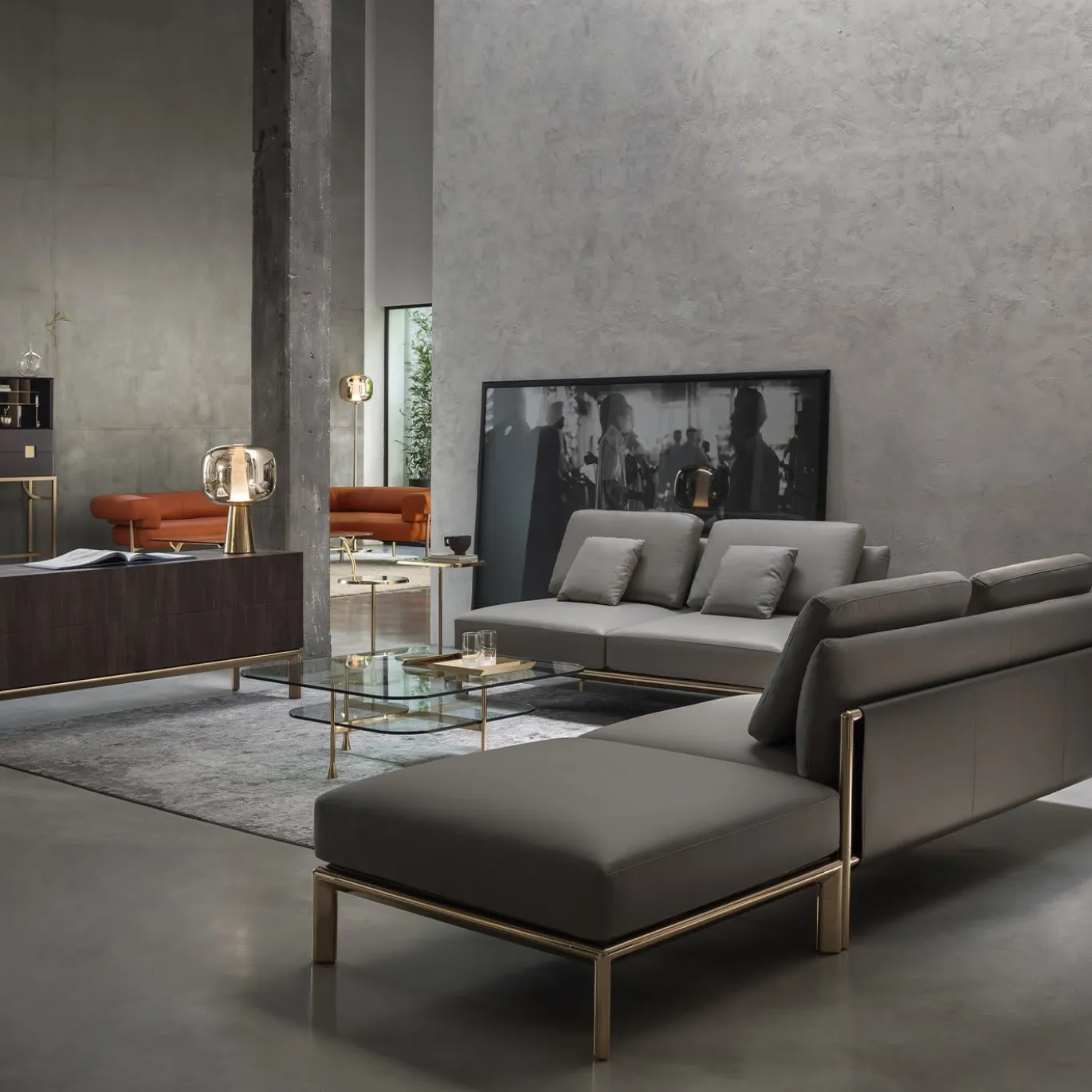 Lampada da Tavolo Dusk Dawn in Ottone di Branch Creative