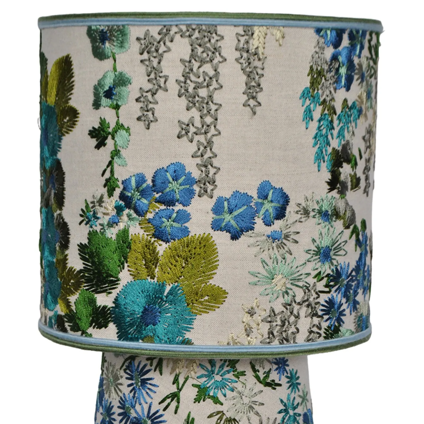 Lampada da tavolo Embroydered con fiori