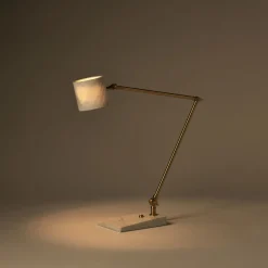Lampada da tavolo Flamingo in marmo di Carrara