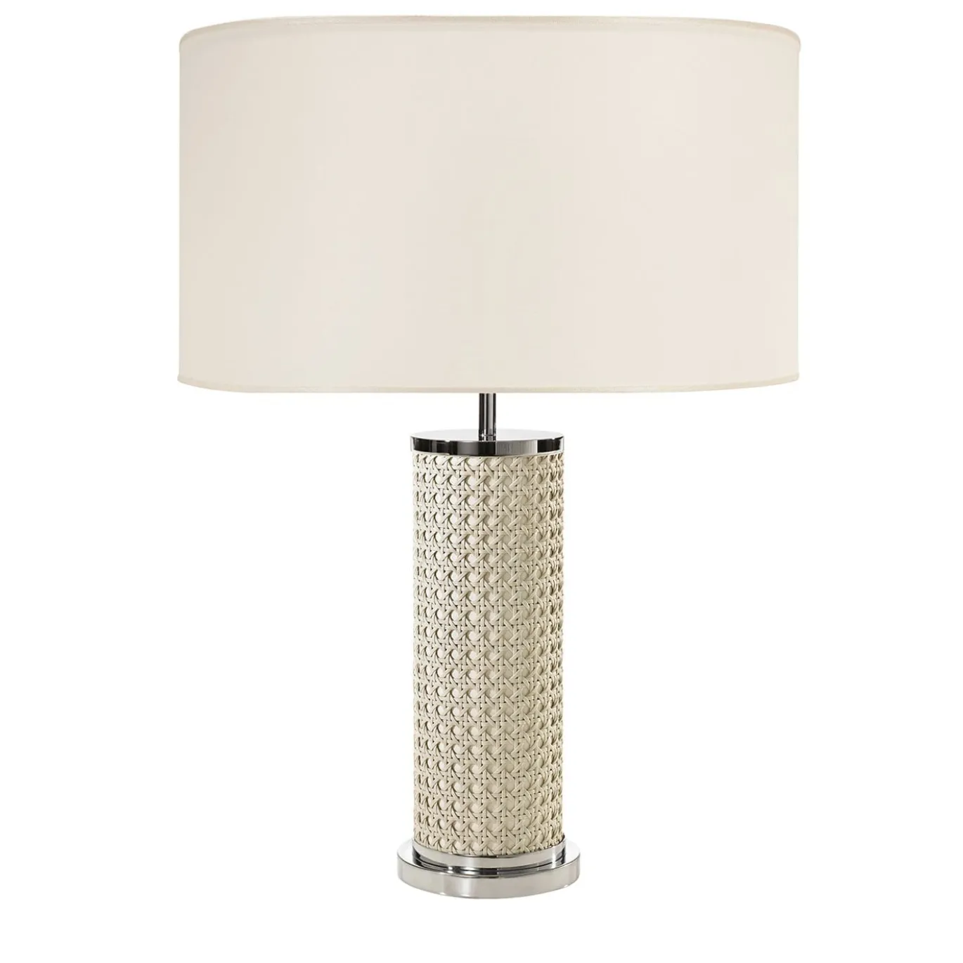 Lampada da tavolo Flavia intrecciata a mano