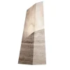Lampada da tavolo geometrica in travertino grigio e alabastro