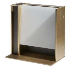 Lampada da tavolo Glam in ottone brunito