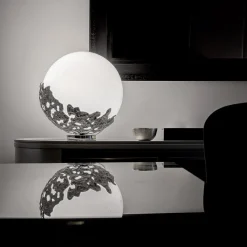 Lampada da tavolo grigia Natalia