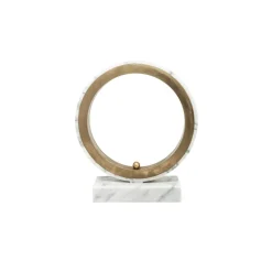 Lampada da tavolo Halo Large in marmo bianco di Jacopo Simonetti