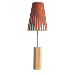 Lampada da tavolo Haute Couture verde e mattone