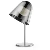 Lampada da tavolo Helios in metallo e vetro argentato di Branch Creative