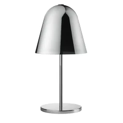 Lampada da tavolo Helios in metallo e vetro argentato di Branch Creative