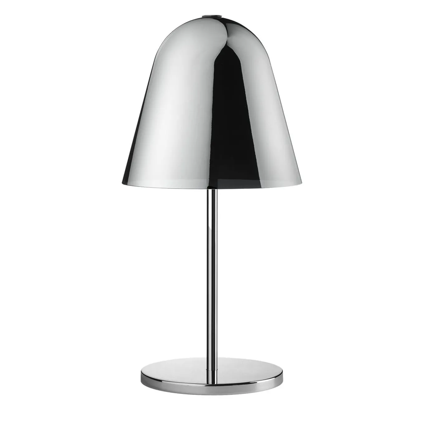 Lampada da tavolo Helios in metallo e vetro argentato di Branch Creative