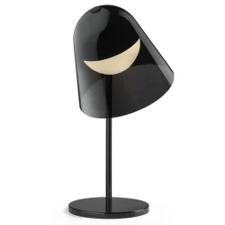 Lampada da tavolo Helios in metallo e vetro nero di Branch Creative