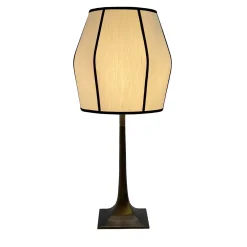 Lampada da Tavolo Hella in Ottone Bronzato Marrone