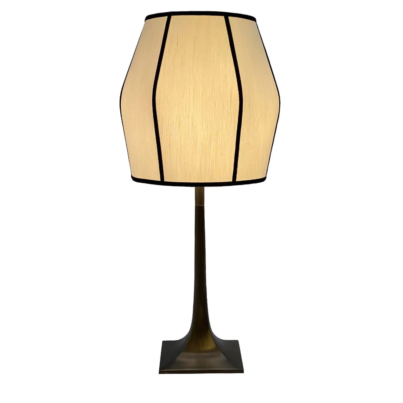 Lampada da Tavolo Hella in Ottone Bronzato Marrone