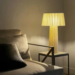Lampada da tavolo in carta pergamena avorio Marigold
