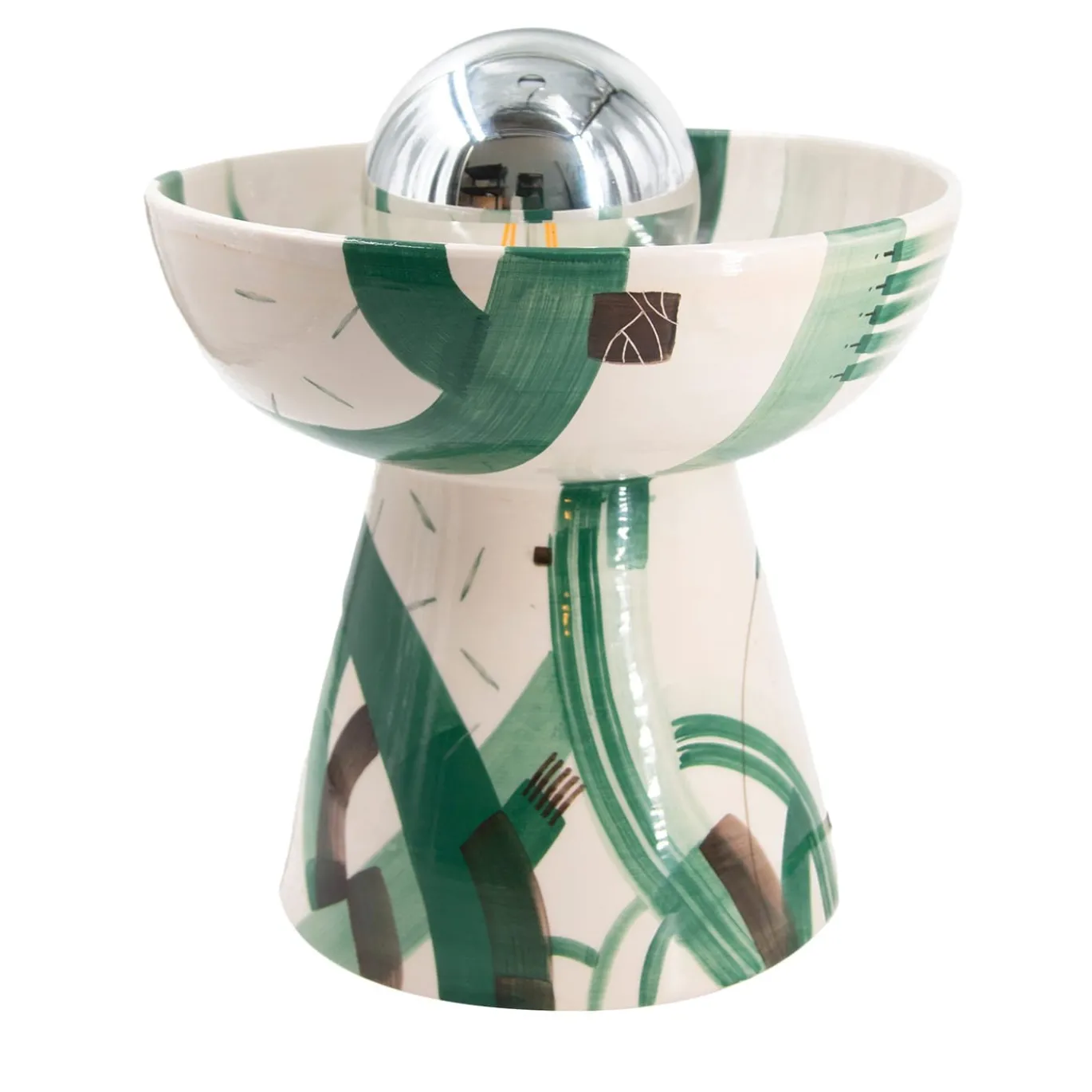 Lampada da Tavolo in Ceramica Agave Teal