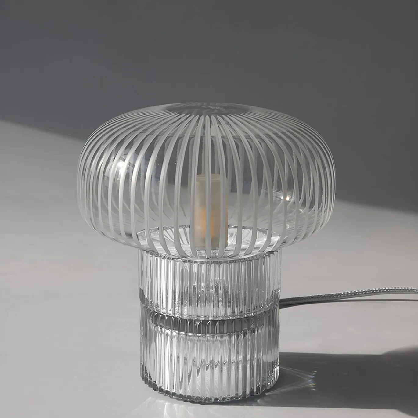 Lampada da tavolo in cristallo Tello Clear Piccolo